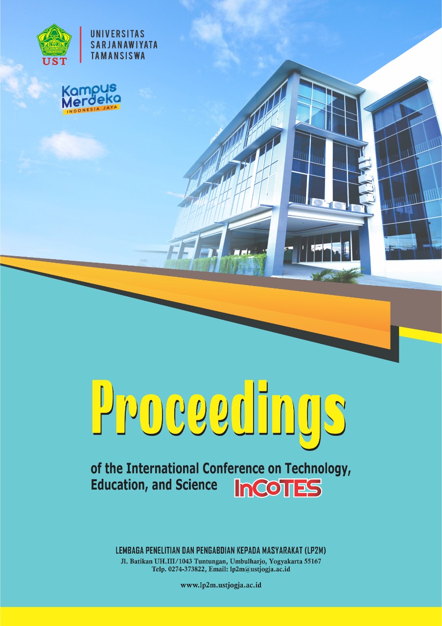 					View Vol. 4 No. 1 (2022): The Proceeding of International Conference on Technology, Education, and Science 
				