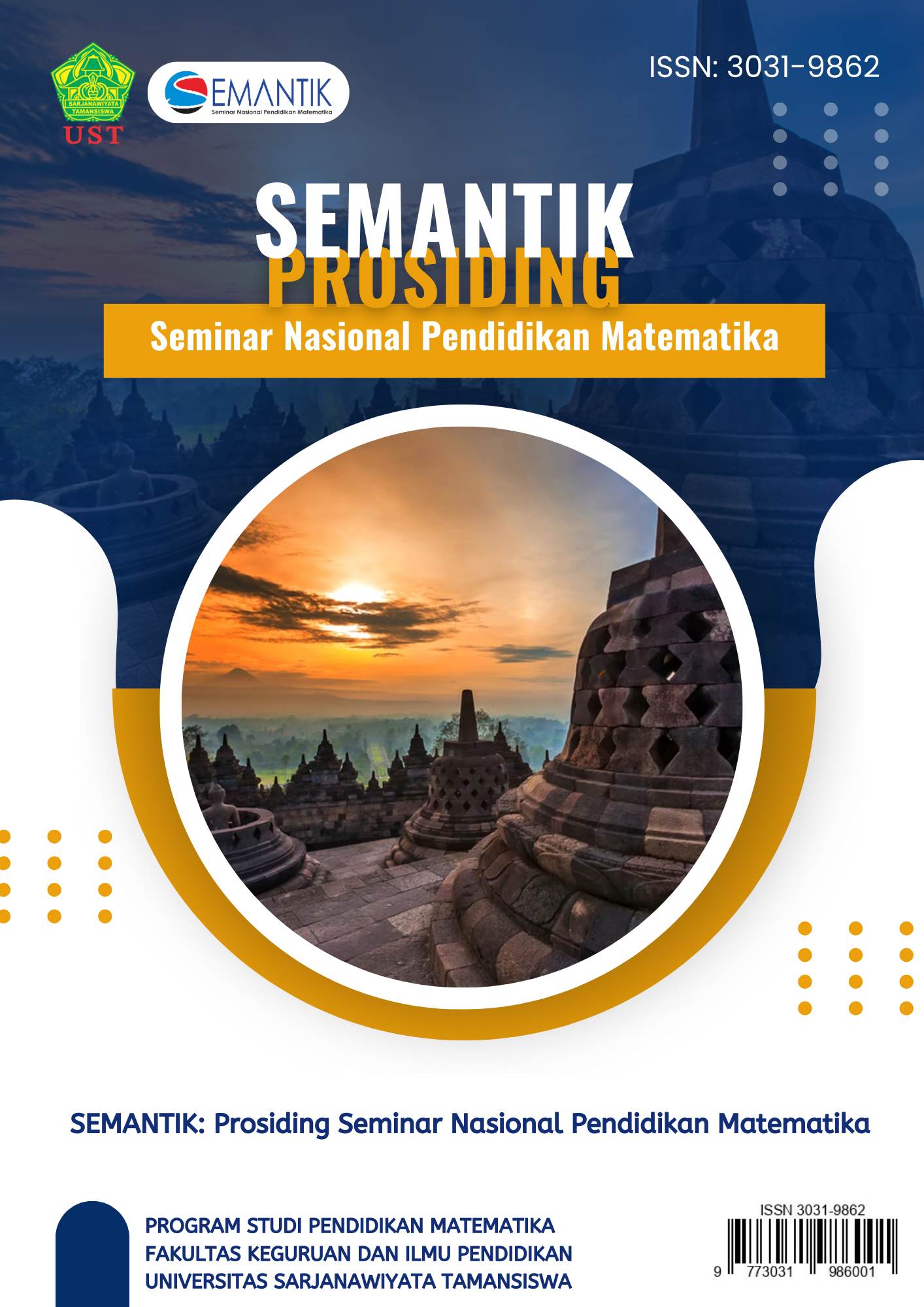					View Vol. 1 No. 1 (2023):  SEMANTIK: Prosiding Seminar Nasional Pendidikan Matematika
				